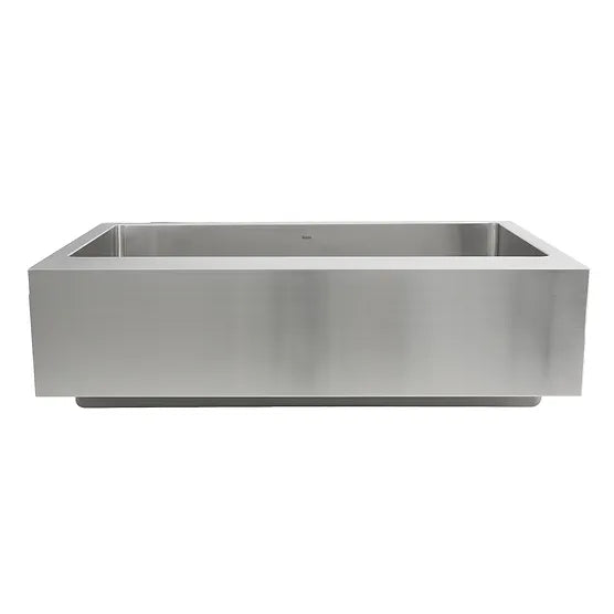 Nantucket Sink Pro Series EZApron33-9 , "Patented" Design Pro Series Single Bowl Undermount Stainless Steel Kitchen Sink with 7 Inch Apron Front
