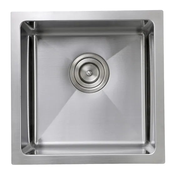 Nantucket Sink Pro Series SR1515 , 15 Inch Pro Series Square Undermount Small Radius Stainless Steel Bar/Prep Sink