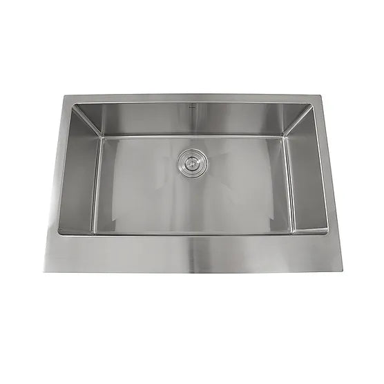 Nantucket Sink Pro Series EZApron33 , "Patented" Design Pro Series Single Bowl Undermount Stainless Steel Kitchen Sink with 7 Inch Apron Front