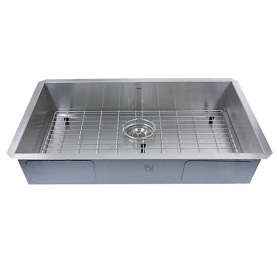 Nantucket Sink Pro Series SS-PRO-ZR3018-5.5 , 30 inch Single Bowl Zero Radius ADA Stainless Steel Kitchen Sink