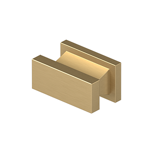 Deltana AN138, Contemporary Knob, Anvil, 3/4" x 1" - 1/2" x 7/8" Solid Brass