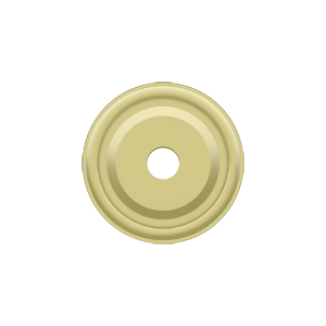 Deltana BPRC100, Base Plate for Knobs, 1" Diameter, Solid Brass