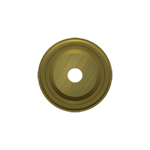 Deltana BPRC100, Base Plate for Knobs, 1" Diameter, Solid Brass