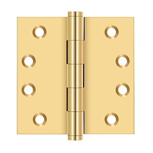 Deltana DSB3025, DSB3, DSB35, DSB4, DSB45, DSB55, Square Corner Solid Brass Hinges (Sold as Pair)