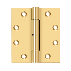 Deltana CSB4540SN, Wide Throw, 4-1/2" x 4" Square, PVD, Solid Brass Hinges (Sold as Pair)