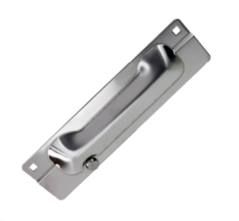 Cal-Royal GJLPG2 Latch Guard Protector - 3" x 11 1/2" Brushed Stainless