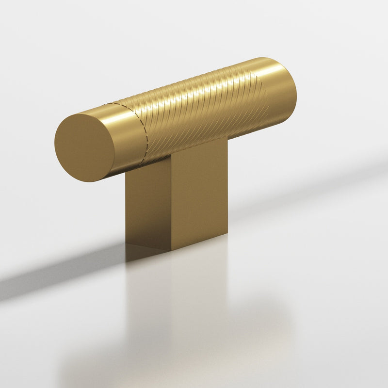 Colonial Bronze 570 T-Cabinet Knob with Single Knurl Accent