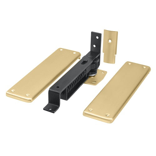 Deltana DASH95, Spring Hinge, Double Action, w/ Solid Brass Cover Plates