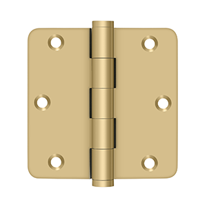 Deltana DSB35R4, DSB35R5, 3-1/2" x 3-1/2" Solid Brass Hinges (Sold as Pair)