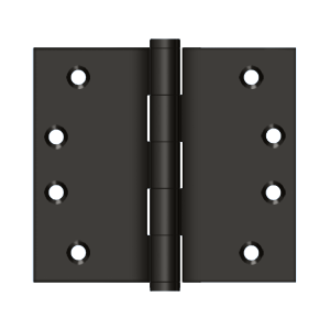 Deltana DSB4045U10B, Wide Throw, 4" x 4-1/2" Square, Oil-Rubbed Bronze, Solid Brass Hinges (Sold as Pair)