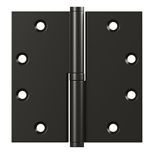 Deltana, DSBLO45, Lift-Off Hinge, 4.5" x 4.5", Solid Brass (Sold as Pair)