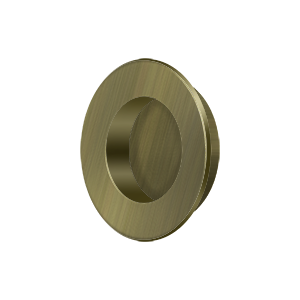 Deltana FP178U3, Flush Pull, Round, HD, 1-7/8", Solid Brass