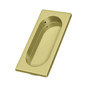 Deltana, FP4134, Flush Pull, Large, 3-7/8" x 1-5/8" x 3/8" Solid Brass