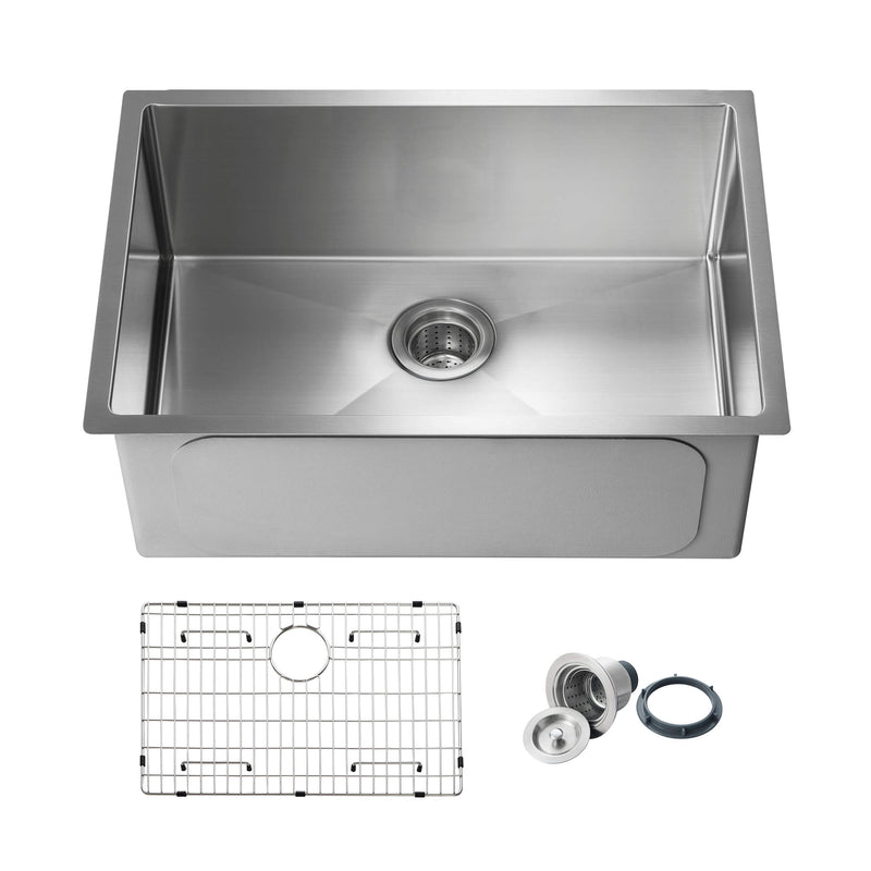 KIBI 26″ Undermount Single Bowl Stainless Steel Kitchen Sink K1-S26