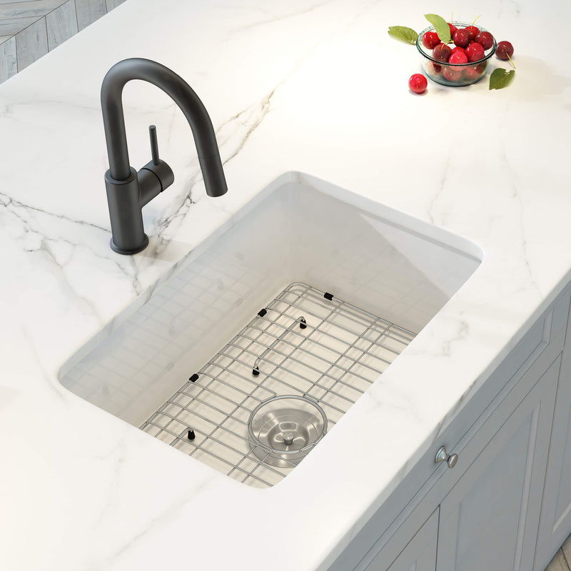 KIBI 27″ Fireclay Undermounted Kitchen Sink Landis Series K2-S27