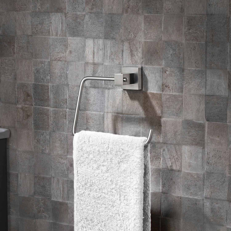 KIBI Cube Bathroom Towel Ring – KBA1506