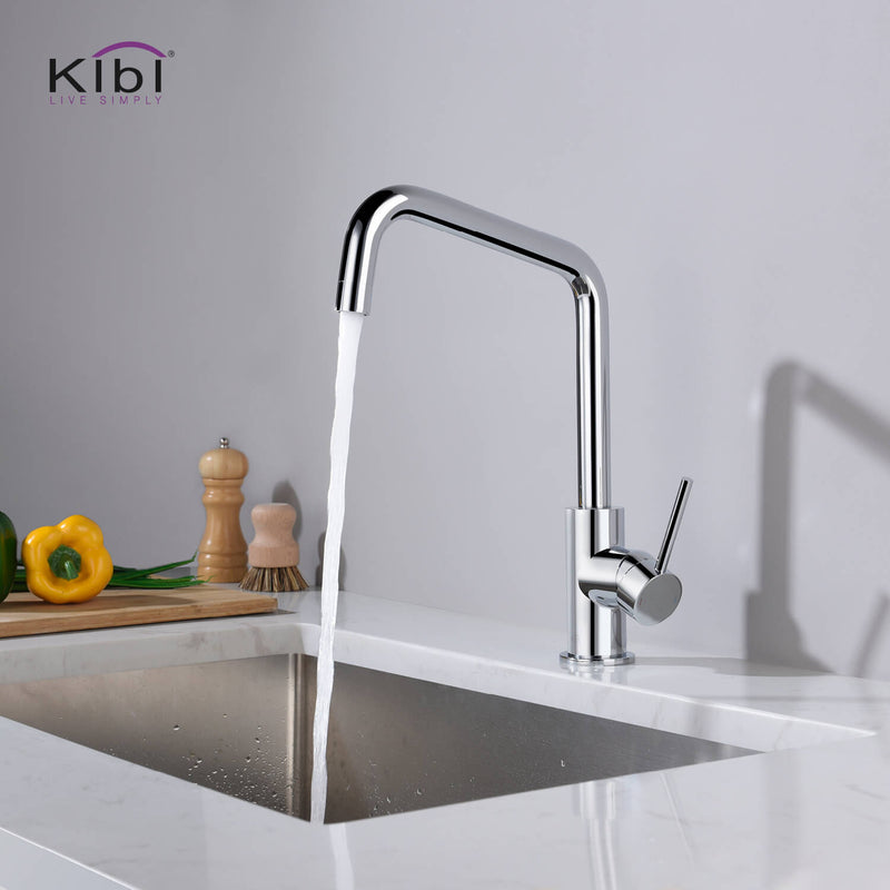 KIBI Macon Single Handle High Arc Kitchen Bar Sink Faucet – KKF2012