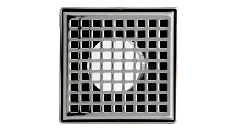 Infinity Drain LQD 4-2 Center Squares-Drain 4"X4" Standard Kit