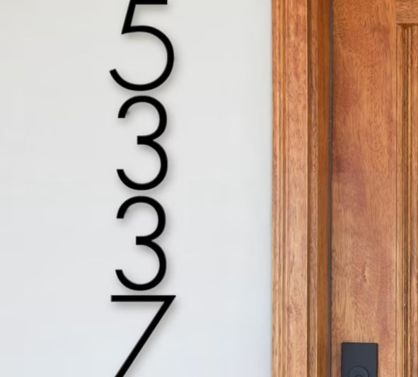 Emtek 7" Modern House Numbers Door Accessories