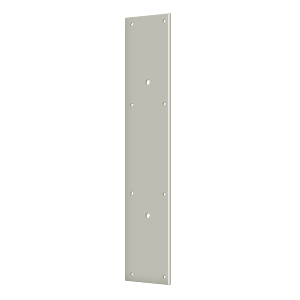 Deltana PPH3520, Pre-Drilled Push Plate 20" for 10" Door Pull, Solid Brass