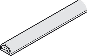 Hafele HAWA Glass Edge Protection Profile, for 8 - 10 mm (5/16 - 13/32") Thick Glass
