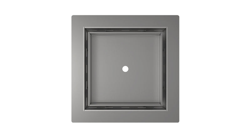 Infinity Drain TDLF 5-2 Center Tile-Drain 5"×5" Double Waterproofing Standard Kit