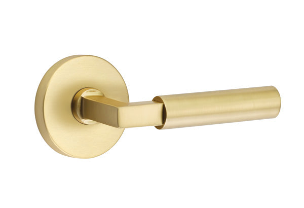 Emtek Hercules Lever w/Disk Rosette from the Modern Brass Collection with the CF Mechanism