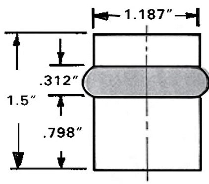 Baldwin 4505 1-1/2" Universal Floor Bumper