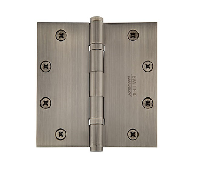 Emtek Solid Brass Heavy Duty Square Corners Ball Bearing Mortise Hinges  (Sold in Pair)