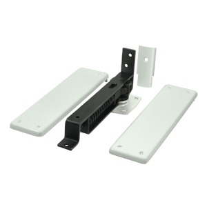 Deltana DASH95 Spring Hinge, Double Action w/ Solid Brass Cover Plates