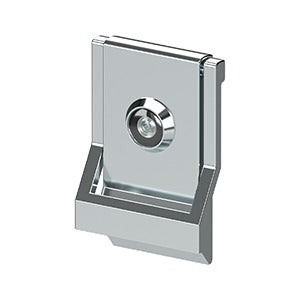 Deltana DKMV4 Modern Door Knocker, UL Listed Viewer, Solid Brass