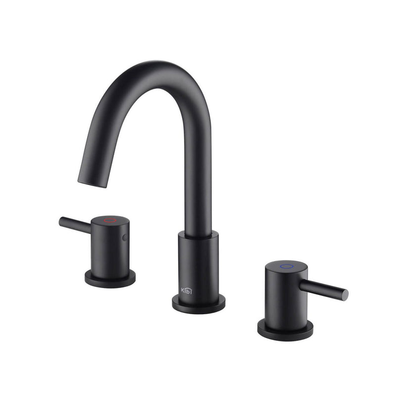 Kibi Circular 8″ Widespread Bathroom Sink Faucet with Pop-up