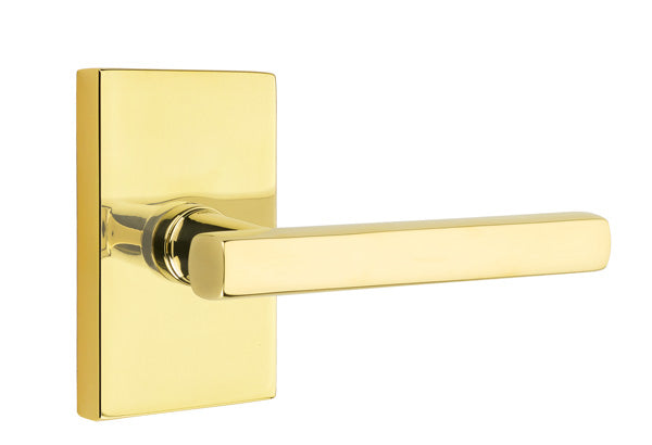 Emtek Freestone Lever from the SELECT Brass Collection with the CF Mechanism