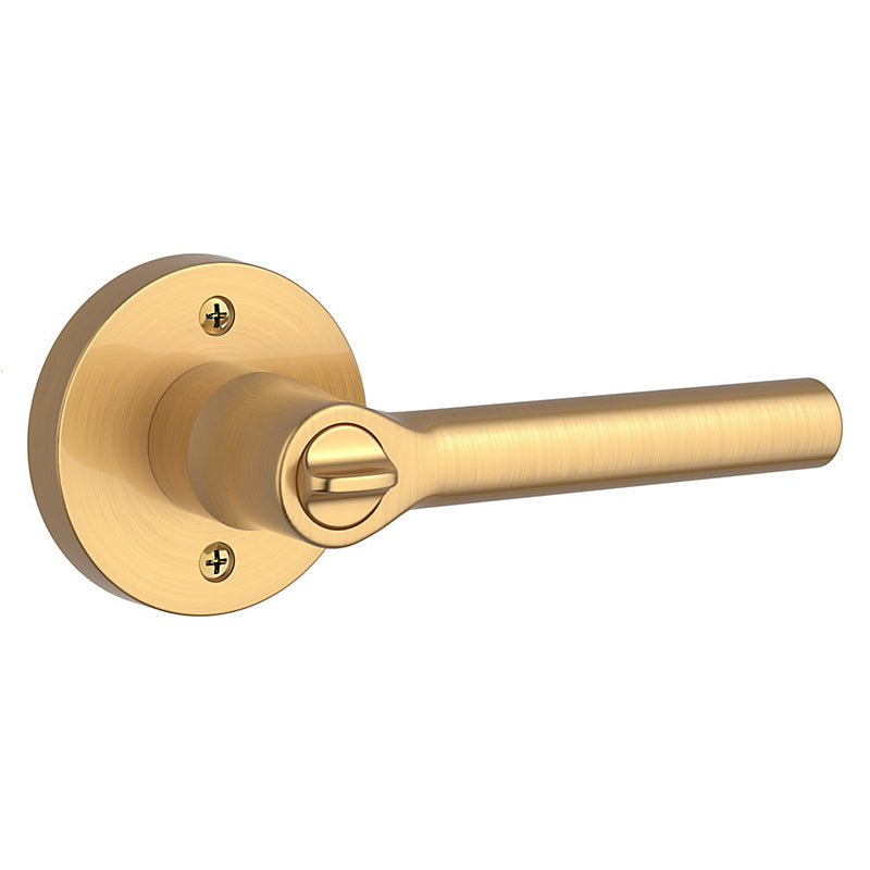 Baldwin Reserve Tube Lever and Contemporary Round Rose with Adjustable Latch and Dual Strike