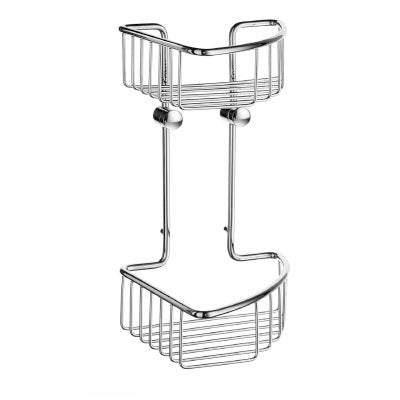 Smedbo - SIDELINE Basic Corner Shower Basket, Double, DK1021