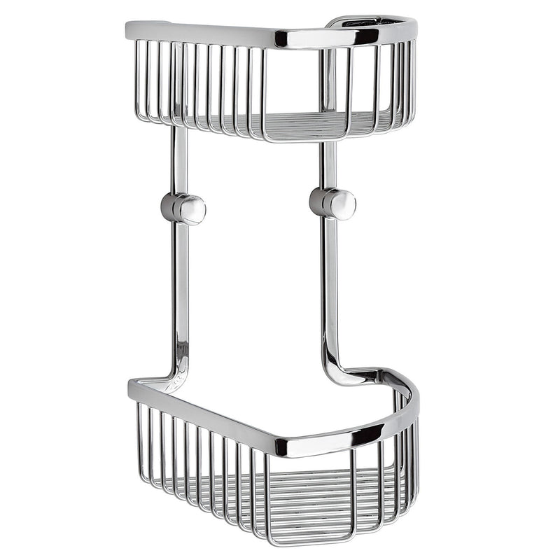 Smedbo - SIDELINE Corner Shower Basket, Double, DK2041
