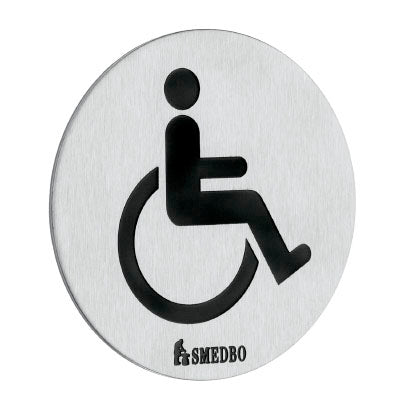 Smedbo - XTRA Toilet Sign Handicapped – Invalid
