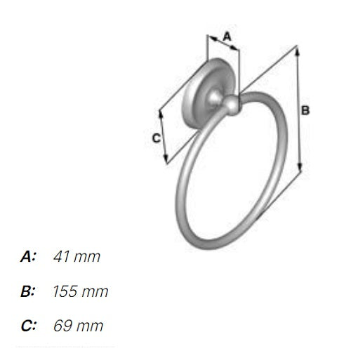 Smedbo - VILLA Towel Ring, K244, V244