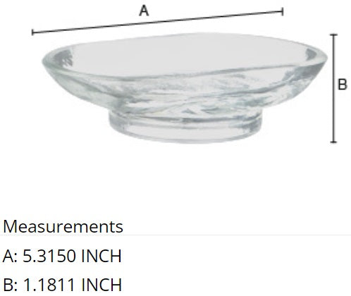 Smedbo - XTRA Spare Clear Glass Soap Dish