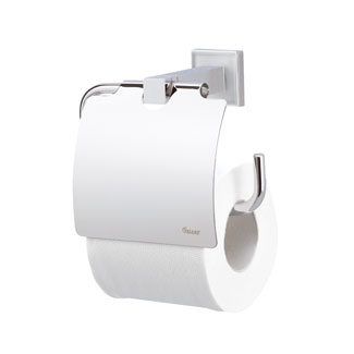 Valsan - CUBIS-PLUS Toilet roll holder with lid