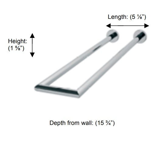 Valsan - POMBO AXIS Double Perpendicular Towel Rail