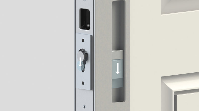 CavitySliders Cavilock CL400B Magnetic Privacy Pocket Door Pull Set