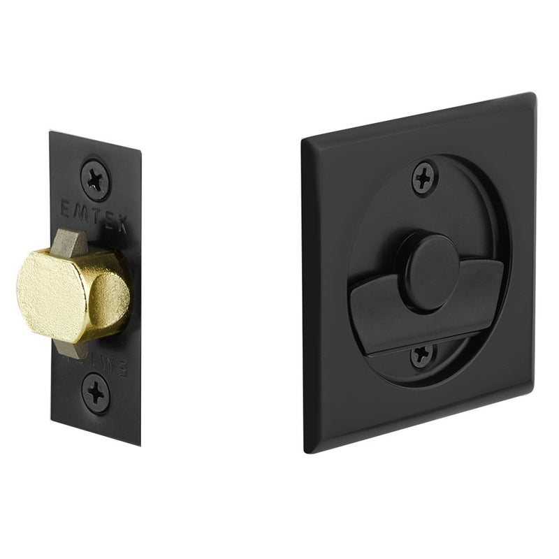 Emtek Tubular Square Privacy Pocket Door Lock