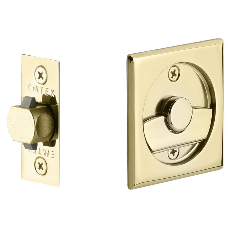 Emtek Tubular Square Privacy Pocket Door Lock