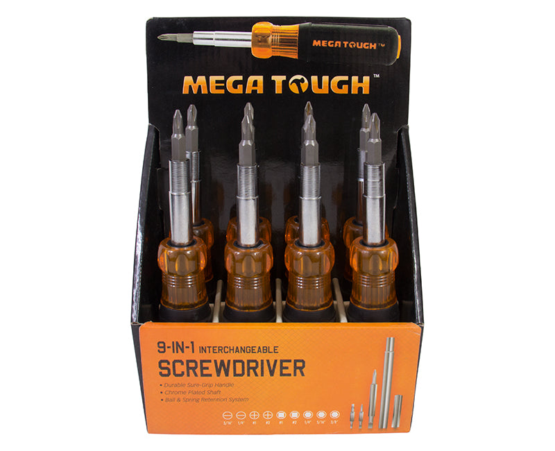 Mega Tough MGT80100 9-In-1 Screwdriver