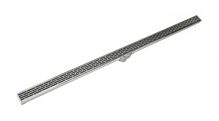 Infinity Drain S-LT 38 Low Profile Site Sizable, Offset Slotted Stainless Steel Grate